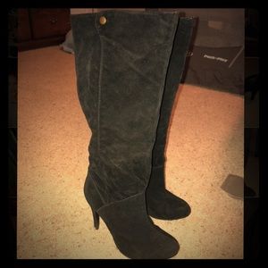 Knee high stiletto boots